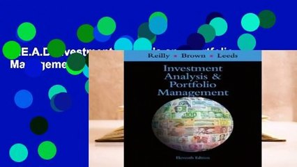 R.E.A.D Investment Analysis and Portfolio Management D.O.W.N.L.O.A.D