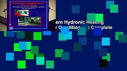 About For Books  Modern Hydronic Heating (Heating Ventilation/Air Conditioning) Complete