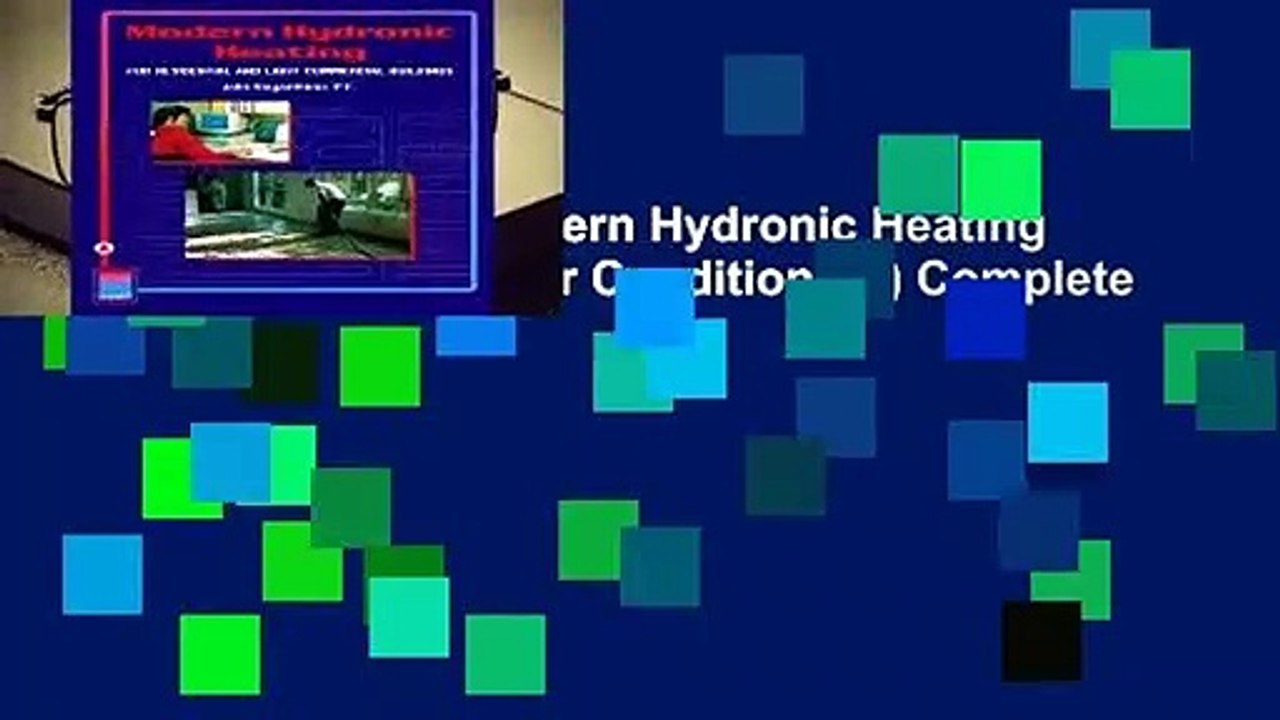 About For Books  Modern Hydronic Heating (Heating Ventilation/Air Conditioning) Complete