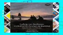 About For Books  Ludwig Van Beethoven Complete Piano Sonatas: 001 (Dover Music for Piano)  For
