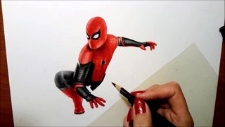 3d Drawing Spider-Man far from home
