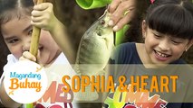 Sophia and Heart are happy to catch a fish! | Magandang Buhay