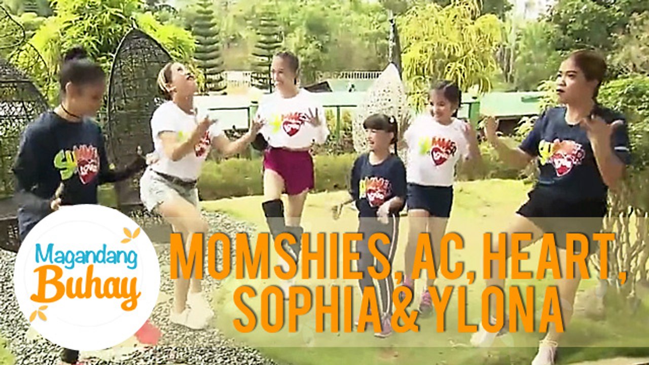 Ylona, AC, Sophia, Heart, and the momshies try to do the sun dance | Magandang Buhay