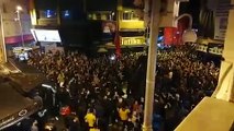 Beşiktaş'ta YSK'nın İstanbul kararı böyle protesto edildi