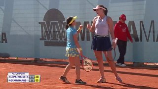 20190504 WTA Madrid R1 Andreja Klepac & Aleksandra Krunic 1-2 Shuko Aoyama & Lidziya Marozava - Final Game of Eatch Set