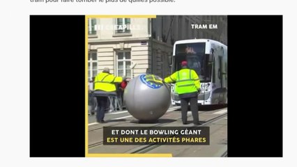 Bruxelles : ils font du bowling avec des tramways