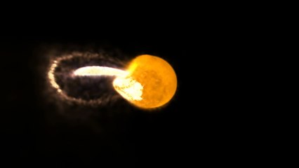 Simulación de la formación de la Luna a partir de magma de la Tierra