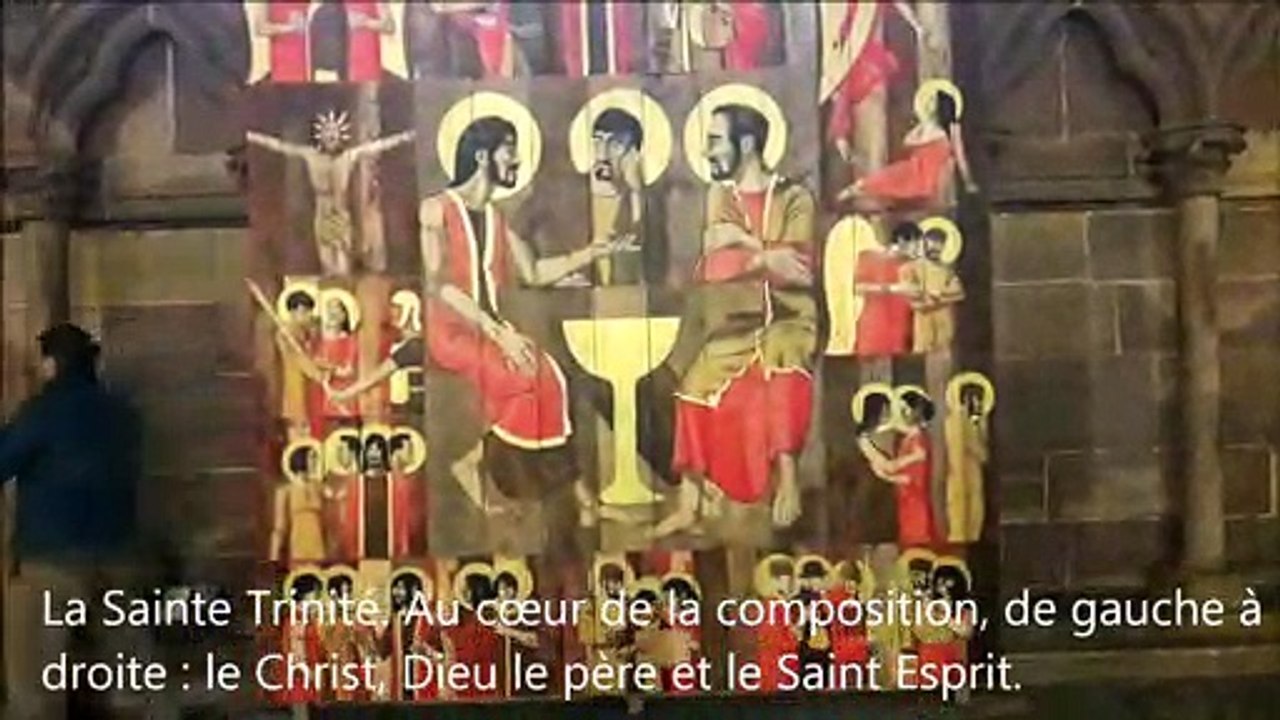 Sur des panneaux en bois, l'artiste Christoff Baron revisite la vie du Christ