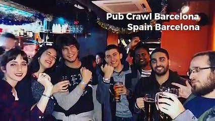 Pub Crawl Barcelona Spain