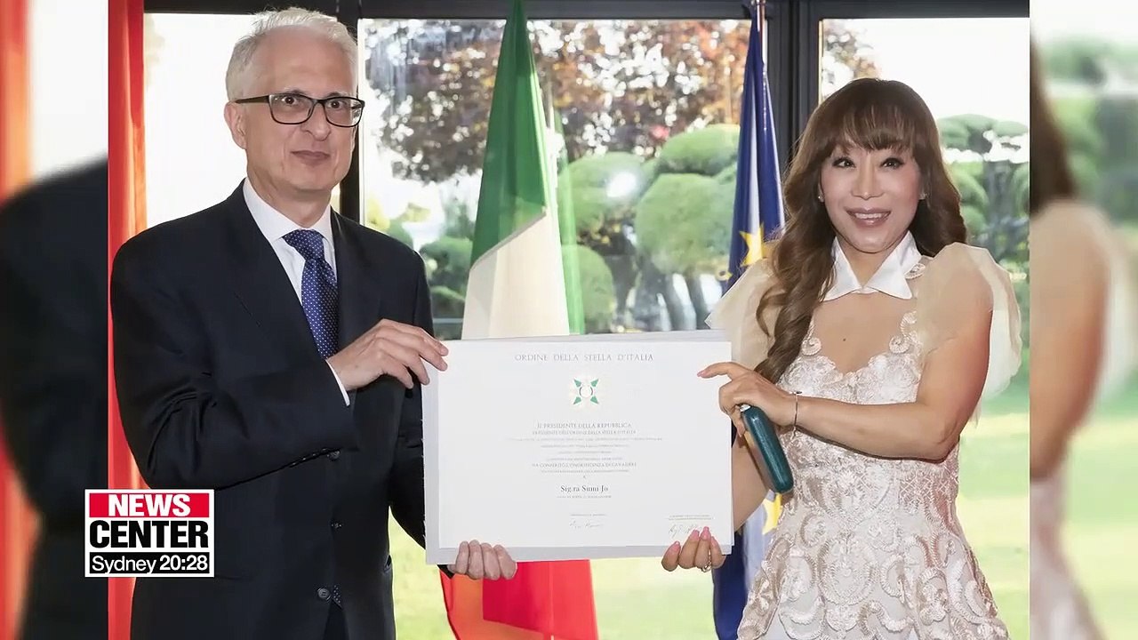 S. Korean soprano Jo Su-mi receives Italian order and knighthood