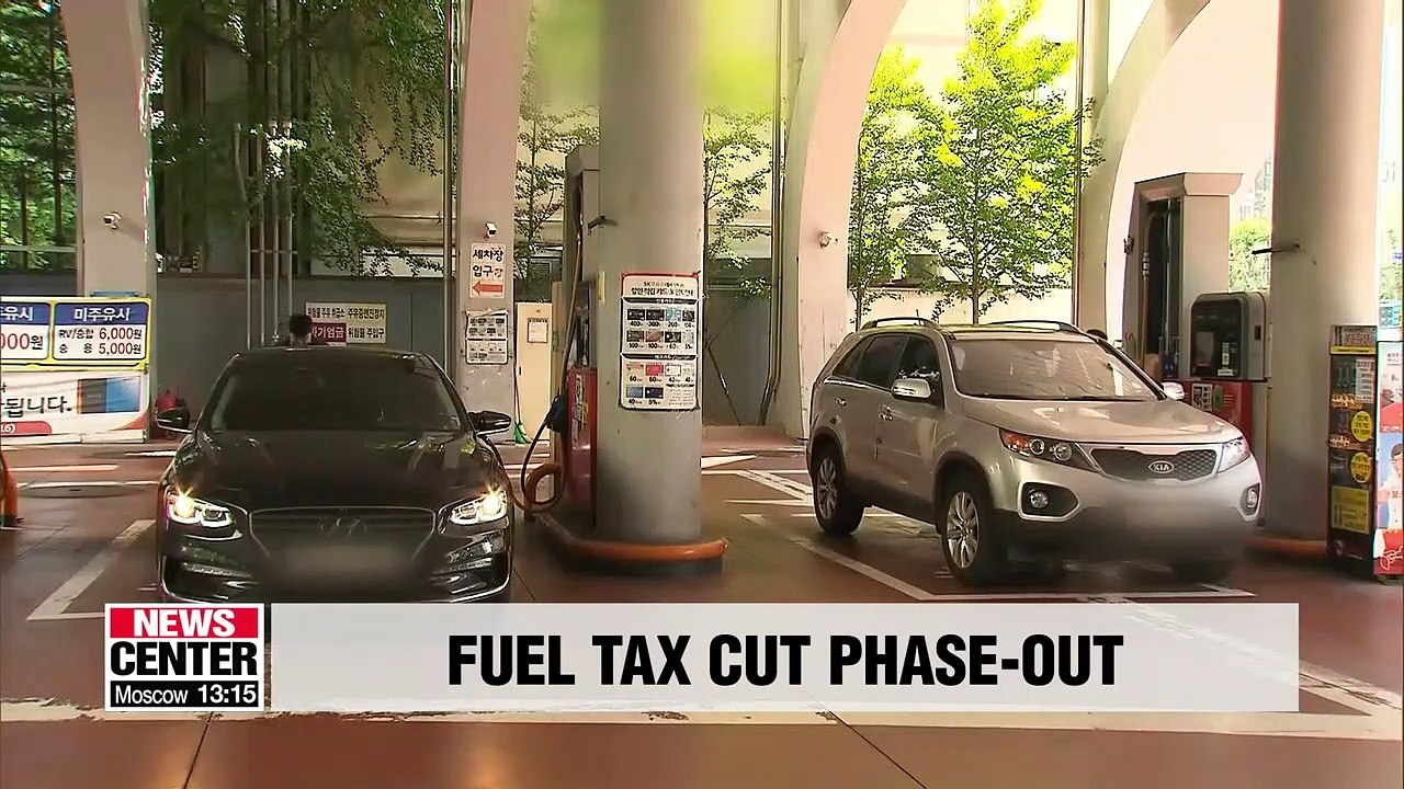 Korea to see price hikes in gasoline, LPG, diesel due to phasing out of fuel tax cuts