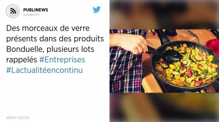 Bonduelle rappelle des poêlées de légumes pour des éclats de verre