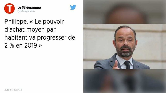 Le pouvoir d’achat moyen par habitant va progresser de plus de 2 % en 2019, affirme Édouard Philippe