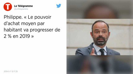 Le pouvoir d’achat moyen par habitant va progresser de plus de 2 % en 2019, affirme Édouard Philippe
