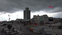 İstanbul'un Üstünü Kara Bulutlar Böyle Kapladı