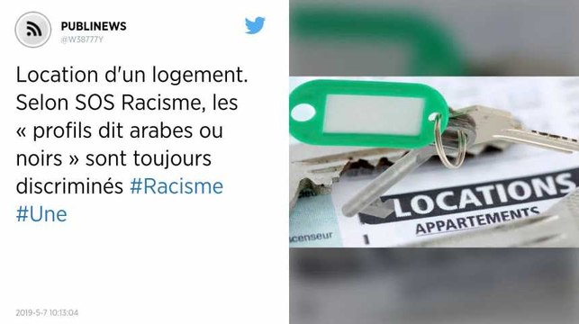 Location d'un logement. Selon SOS Racisme, les « profils dits arabes ou noirs » sont toujours discriminés