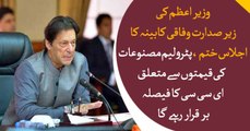 Prime Minister Imran Khan Chairs Cabinet Meeting