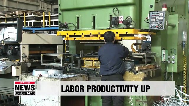 S. Korea's labor productivity increased in 2018, mainly due to reduced work hours