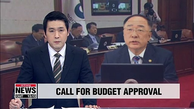 Finance Minister Hong calls for National Assembly to endorse government-led budget plan