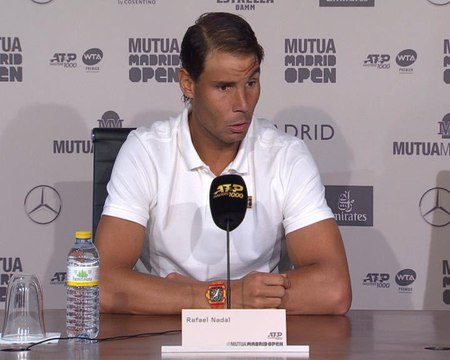 TENIS: ATP Madrid Open: Rafa Nadal: Estoy volviendo a disfrutar del tenis