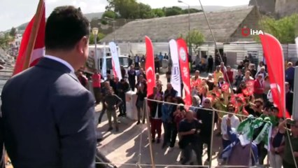 Türkiye’nin ilk yelkenli okul gemisi coşkuyla Samsun'a uğurlandı