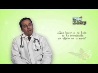 ¿Qué hacer si mi bebé se ha introducido un objeto en la nariz?