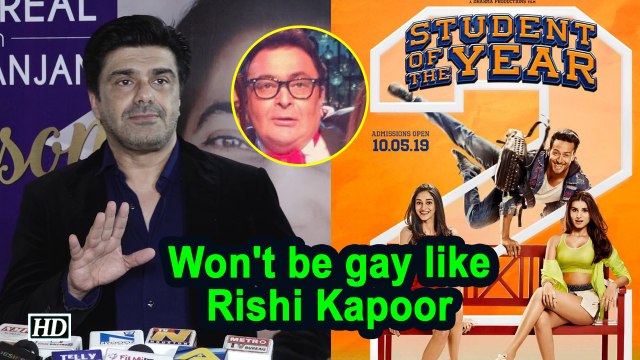 Won't be gay like Rishi Kapoor in SOTY 2: Sameer Soni