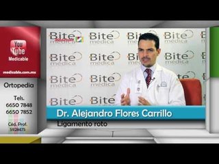 ¿Qué se hace cuando hay un ligamento roto?