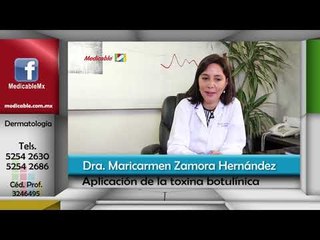 ¿Cómo se aplica la toxina botulínica?