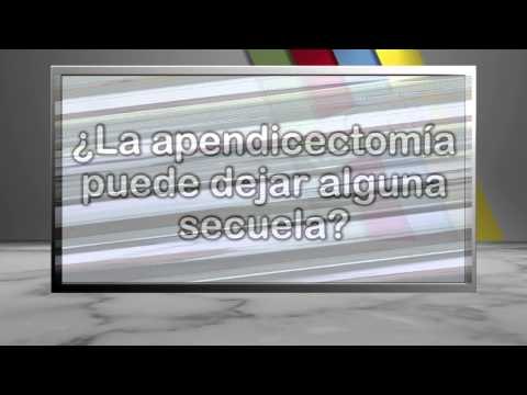 ¿La apendicectomía puede dejar alguna secuela?