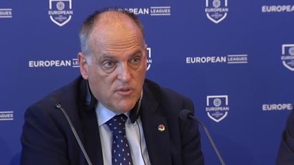 Tebas: "Hay que parar la reforma de las competiciones europeas"