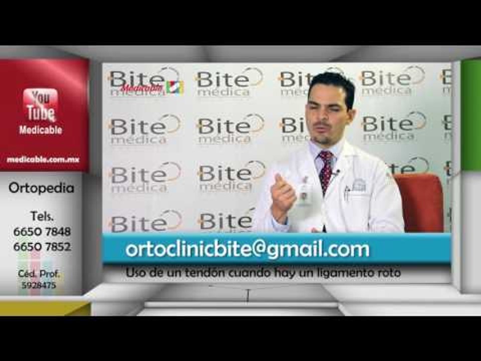 ¿Por qué se utiliza un tendón cuando hay un desgarre de ligamento cruzado anterior?