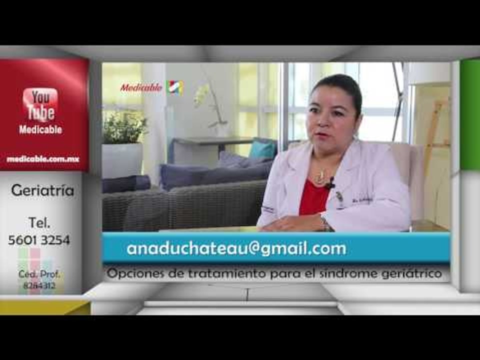 009 QUE OPCIONES DE TRATAMIENTO EXISTEN PRA LOS SINDROMES GERIATRICOS