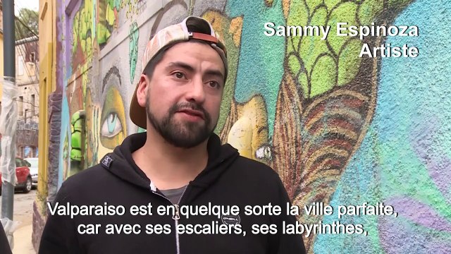 Chili: à Valparaiso, les rues se font galerie d'art à ciel ouvert