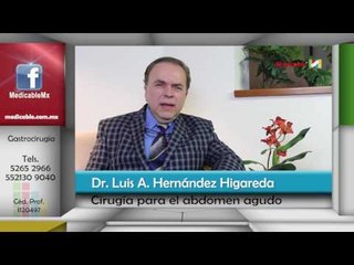 ¿Cuándo es necesaria una cirugía para el tratamiento de abdomen agudo?