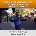 Venezuelan Oppositionist Verbally Attacks Telesur Journalist