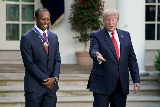 Tiger Woods Honored With Presidential Medal of Freedom