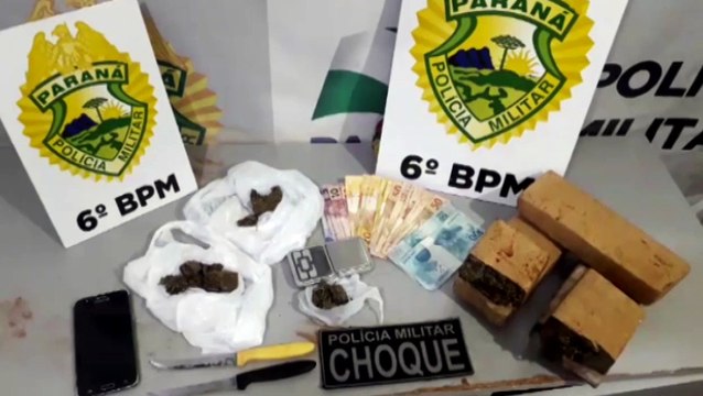 Jovem é detido com três quilos de maconha no Cancelli