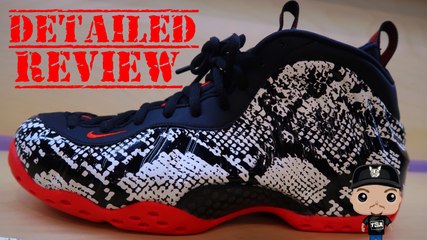 Nike Air Foamposite One Whitesnake Snakerskin Crimson PENNY Shoes Detailed Review