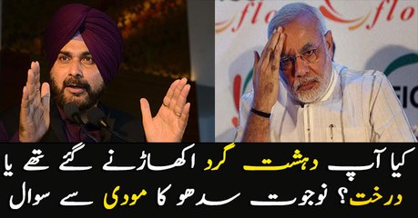 Were you uprooting terrorist or trees? Sidhu asks Modi