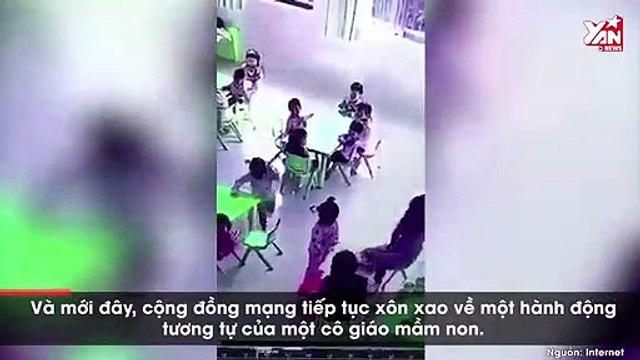 Cô giáo mầm non bất ngờ rút ghế khiến bé gái ngã ngửa gây phẫn nộ