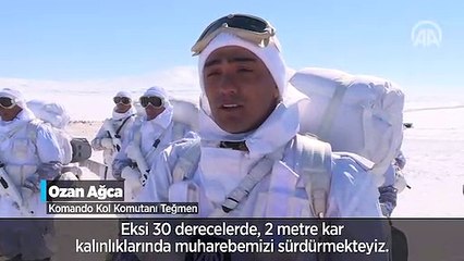 Mehmetçik çetin kış şartlarında görevinin başında