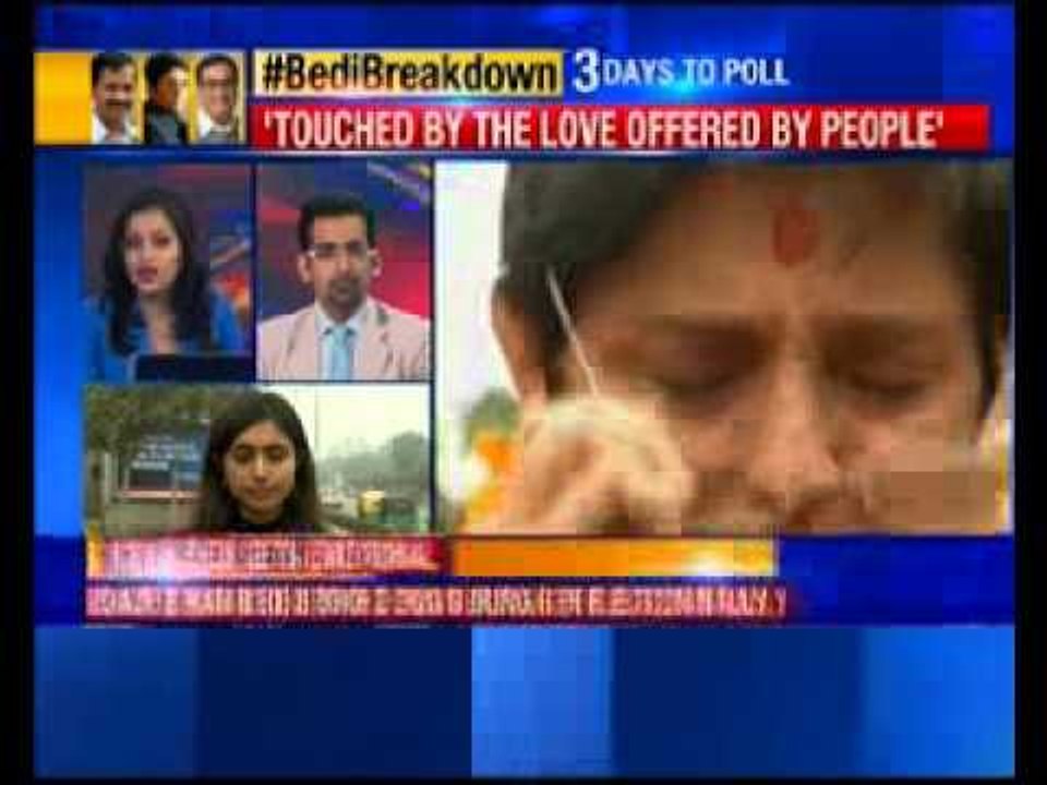 Kiran Bedi gets emotional
