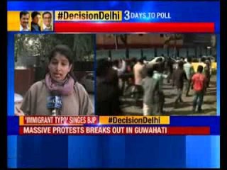 Massive protest against BJP calling NE people as ‘immigrants’