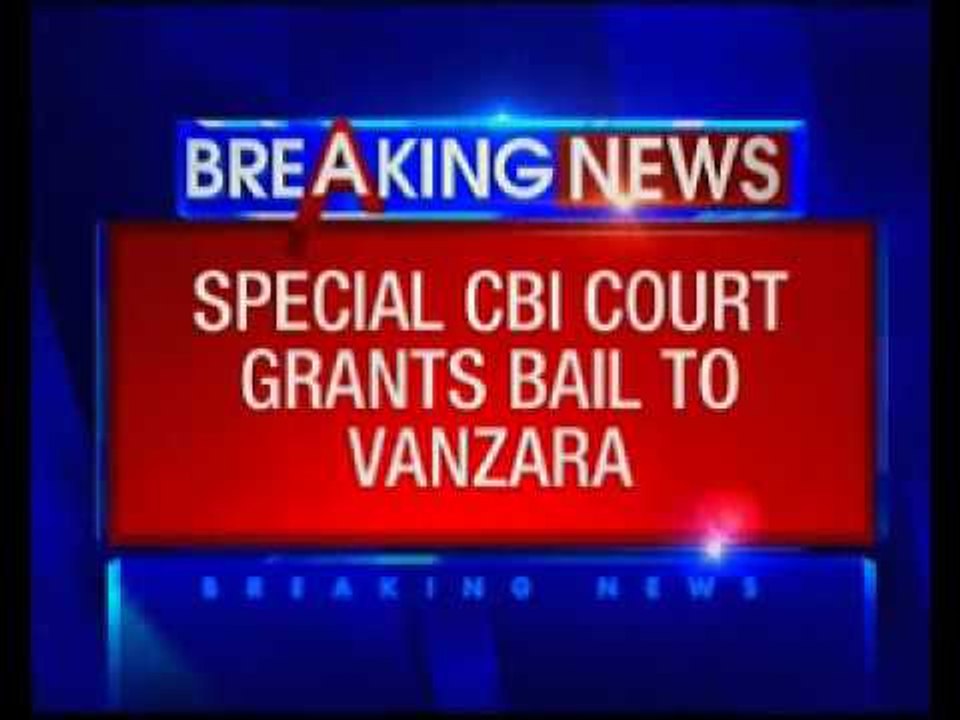 DG Vanzara gets bail in Ishrat Jahan case