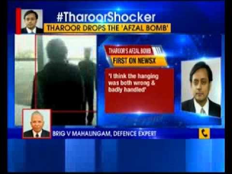 Sunanda murder case: Shashi Tharoor drops the Afzal bomb