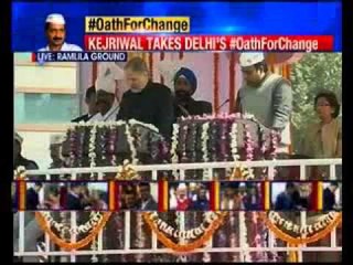 Arvind Kejriwal takes charge as Delhi Chief Minister