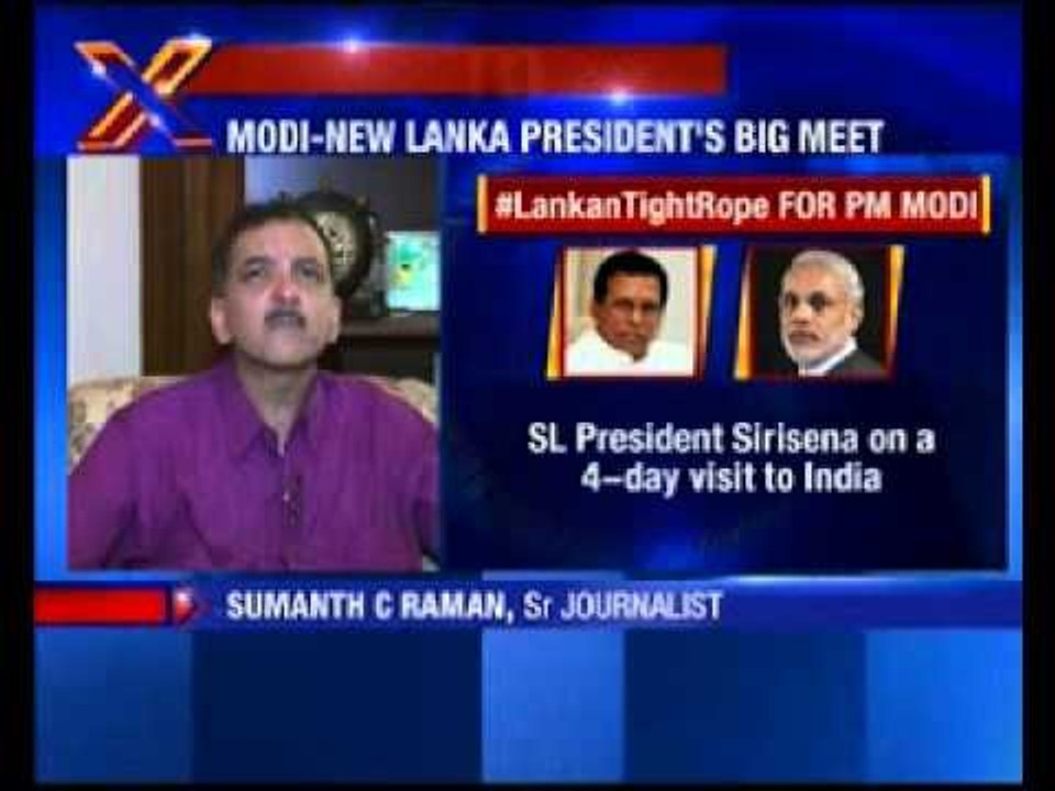 Sri Lankan President Maithripala Sirisena arrives in India