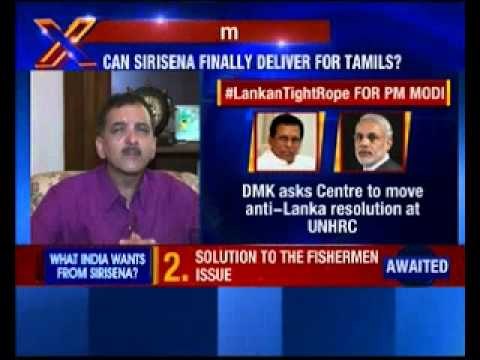 Sri Lankan president Maithripala Sirisena on a 4-day visit to India