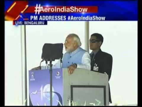 PM Narendra Modi addresses Aero India 2015 function